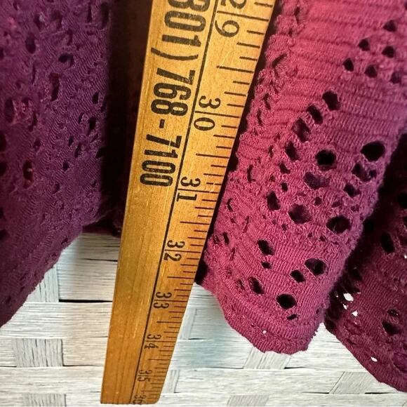 Free People Beach Goldie Swing cover-up Dress, lace costal trumpets sleeves - Picture 5 of 7